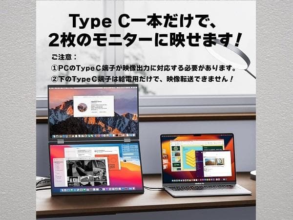 VisionOwl デュアル モバイル 2画面 モニター 15.6inch