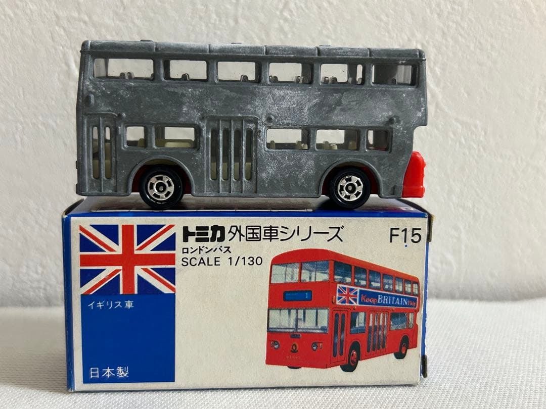 トミカ 日本製 青箱 キノミ玩具特注 無塗装 F15-1 ロンドンバス