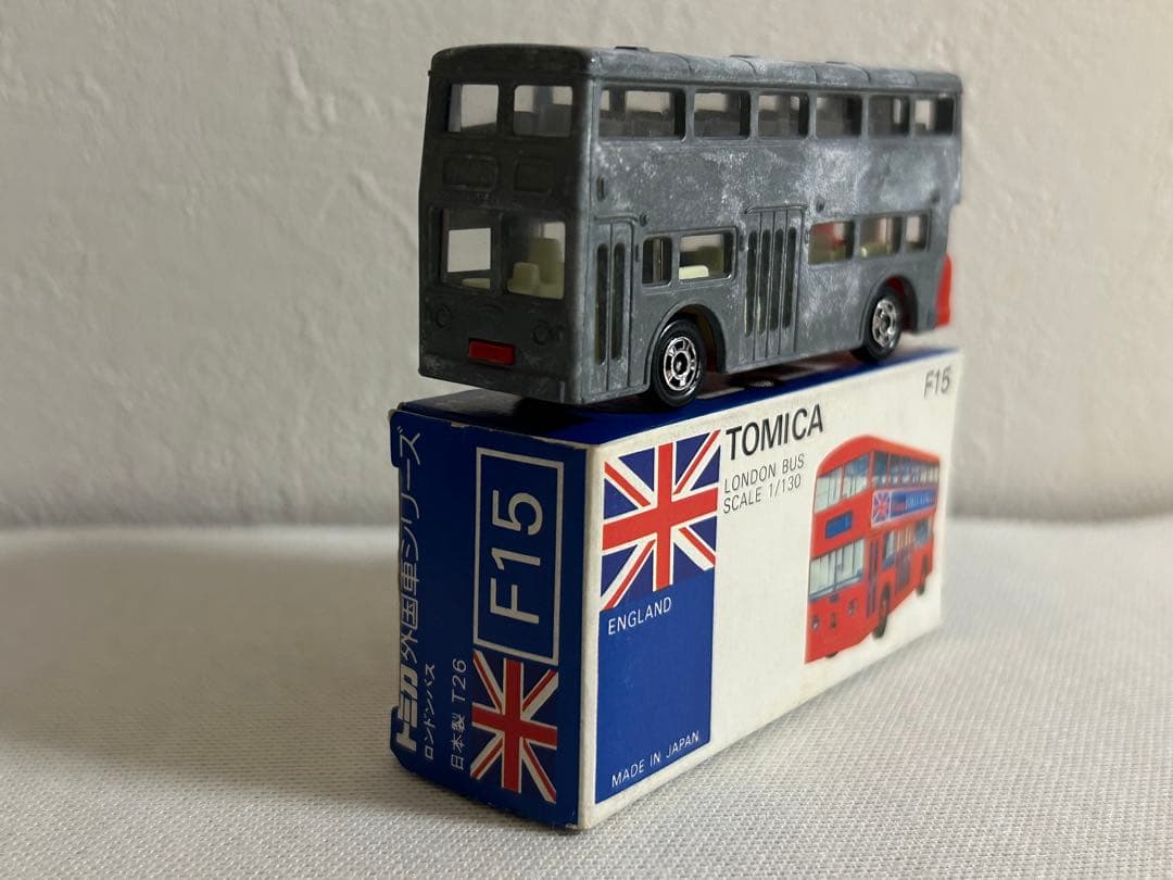トミカ 日本製 青箱 キノミ玩具特注 無塗装 F15-1 ロンドンバス