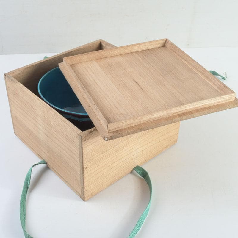 御庭焼　南紀偕楽園製　交趾　花草文　菓子鉢　共箱　V　9513