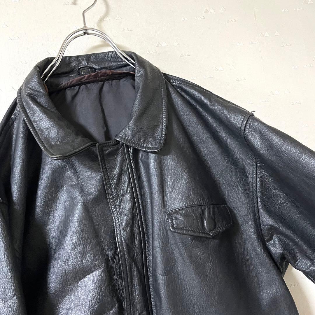 古着 90's レザー ジャケット カバーオール カーコート