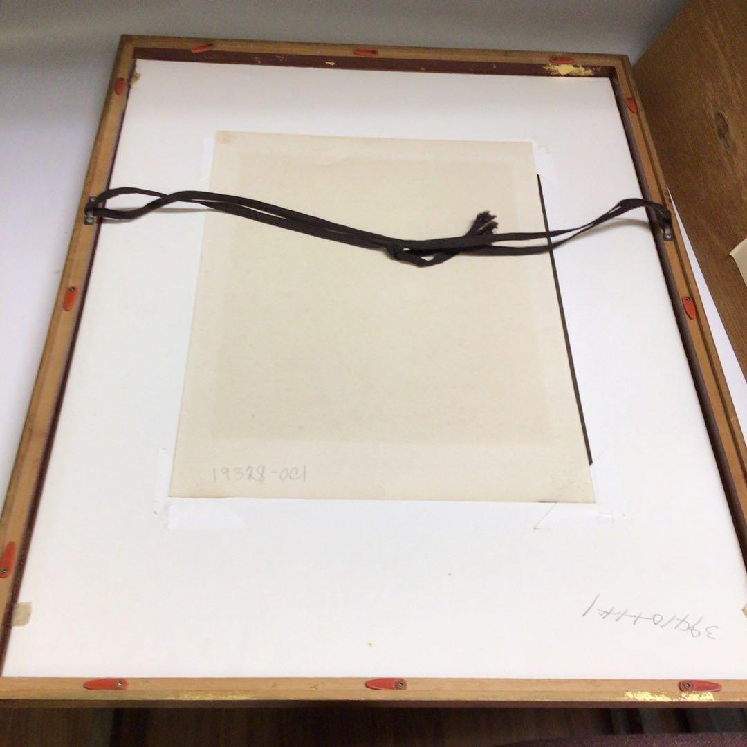 ★ジャン・カルズー リトグラフ　版画 金色フレーム