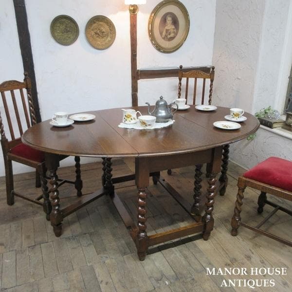 イギリス製 アンティーク 家具 ゲートレッグテーブル ダイニング 6009e