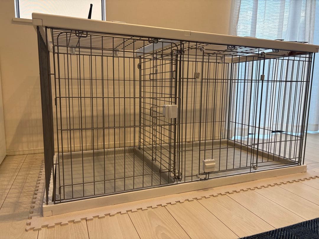 ペティオ トイレのしつけが出来る ドッグルームサークル ホワイト ワイド