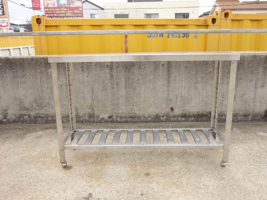 M▽業務用 厨房 作業台 棚 ステンレス (Fe1888)