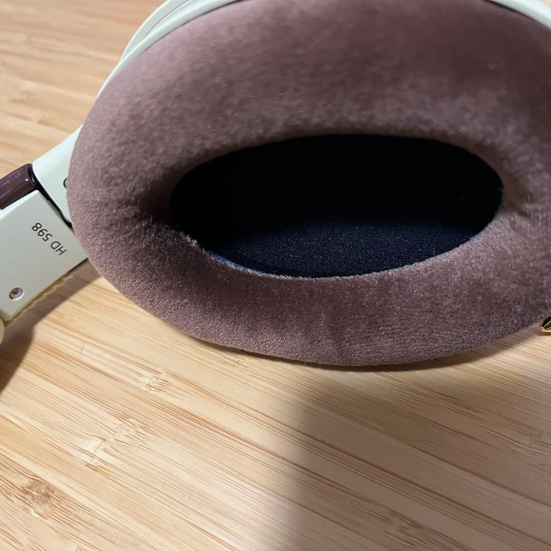 SENNHEISER HD598 プリン オープン型ヘッドホン＋スタンド付き
