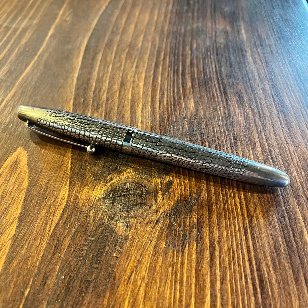 【定価99,000円】PILOTパイロット万年筆｜シルバーン石だたみ