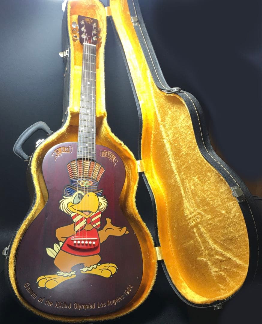 イーグルサムギター　ロサンゼルスオリンピック記念ギター　アコギ　ケース付