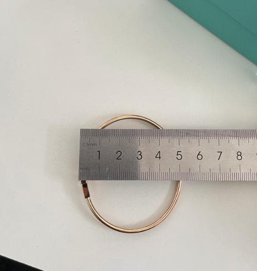 ほぼ新品ティファニー ピンクゴールド バングル