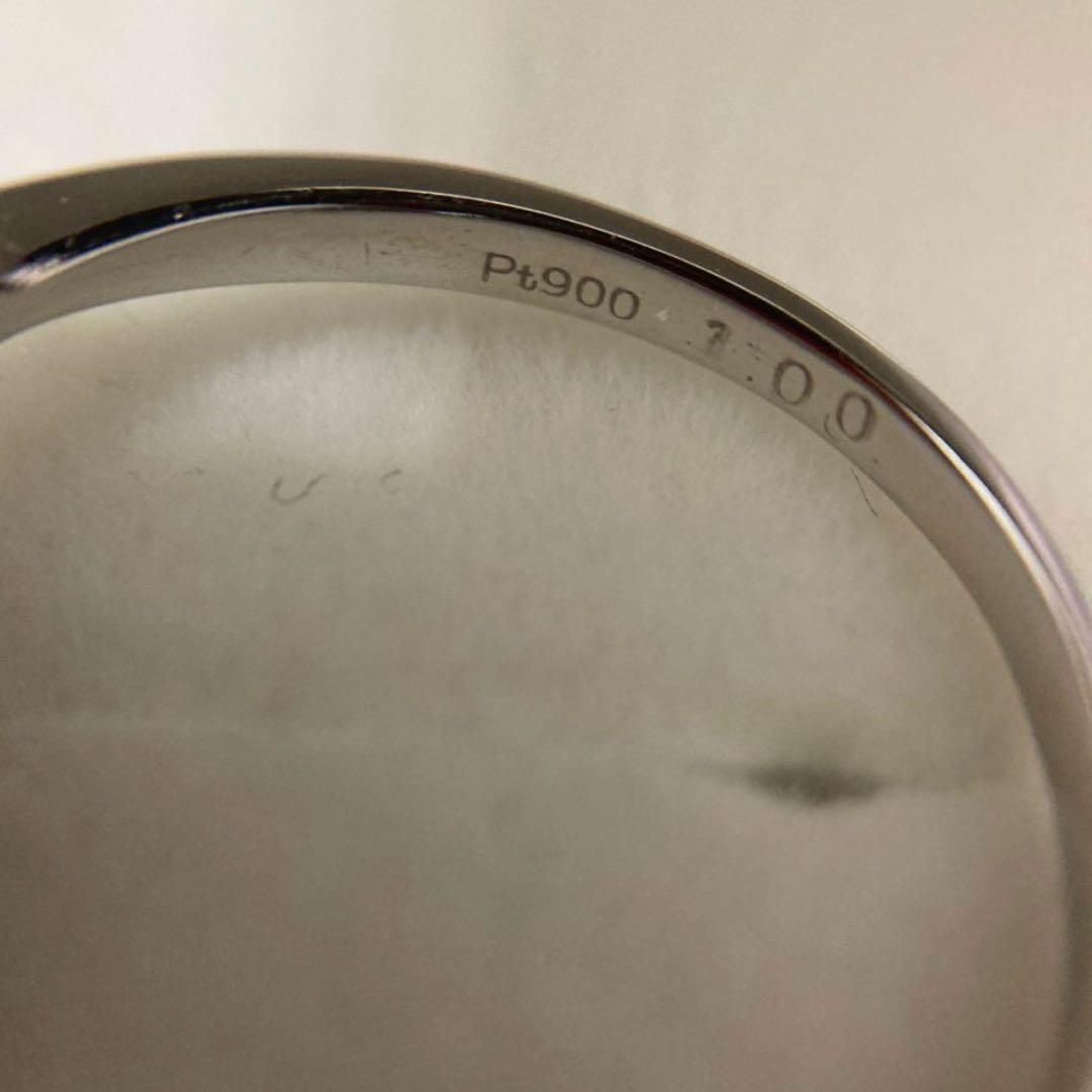 [新春セール]ダイヤモンドリング　PT900 12号　フラワーリング