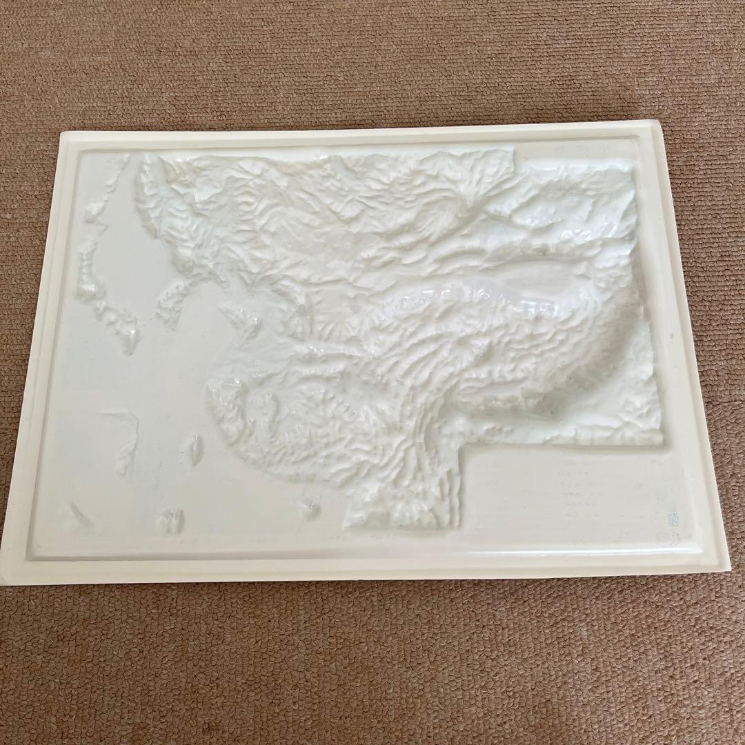 中国地形　立体地図