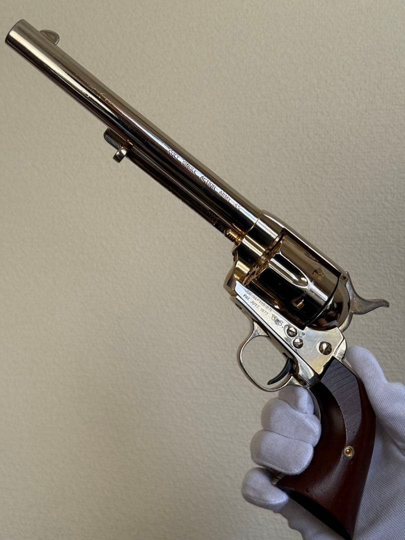 コクサイ コルト SAA キャバルリー 木製グリップ SMG 金属 モデルガン