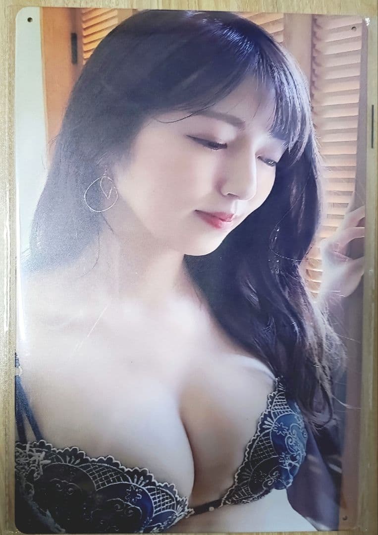 大野愛美ビキニスタイルアート　ブリキ看板