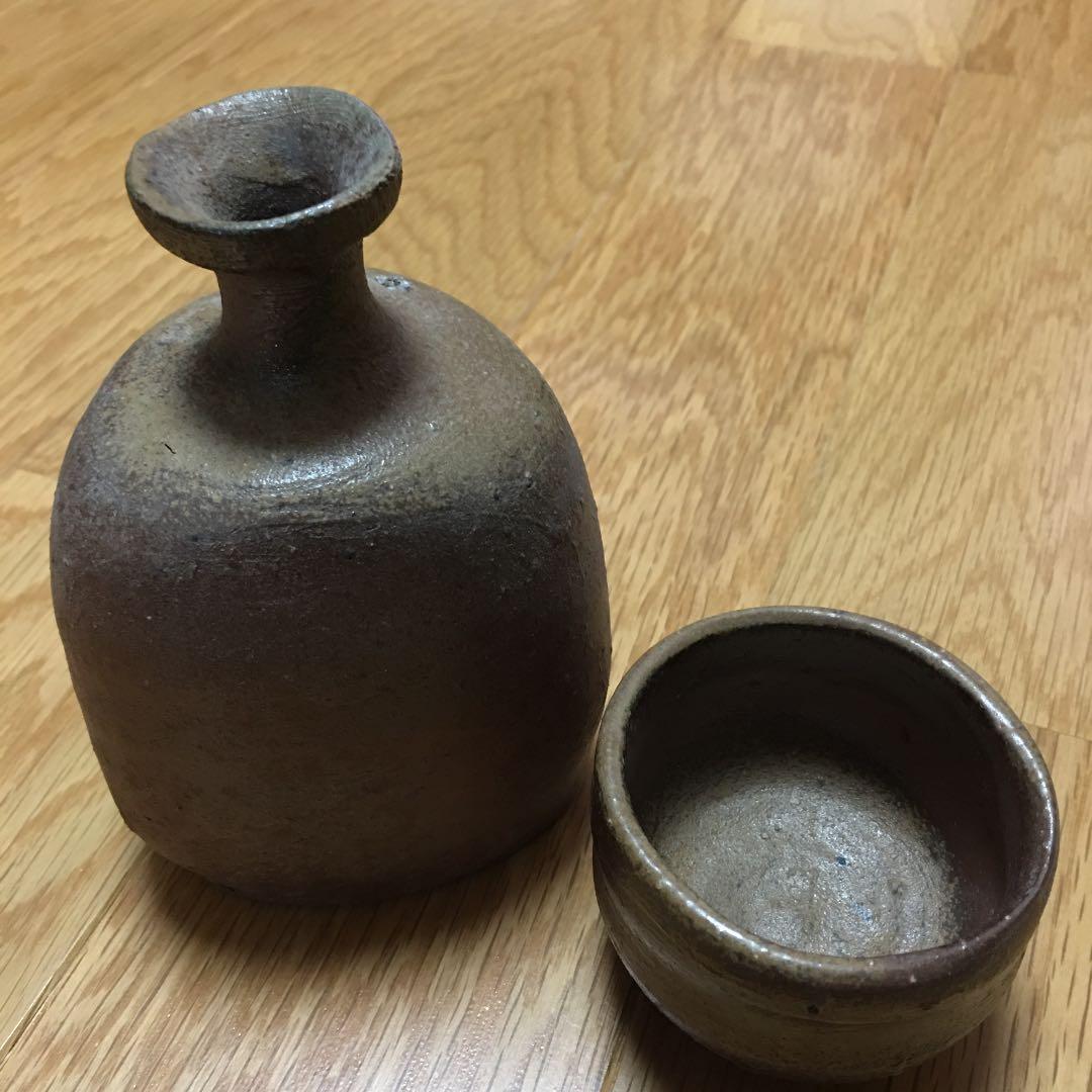 備前焼　徳利とぐい呑セット　末石泰節