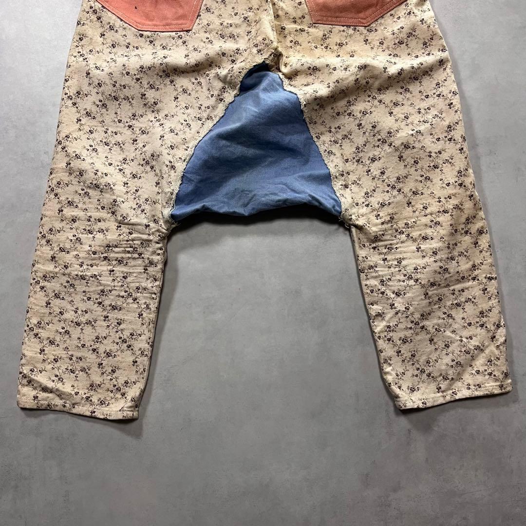 KAPITAL 花柄 サルエル パンツ デニム キャピタル 総柄