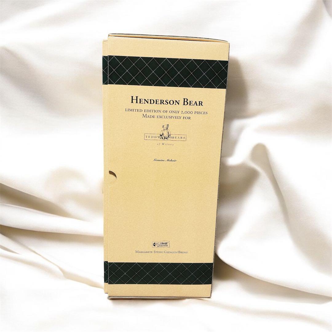 【希少 美品】Steiff シュタイフ ヘンダーソン グロウラー入　テディベア