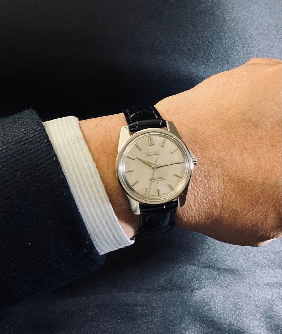 KS キングセイコークロノメーター　筆記体文字盤　OH済　傷なし！超美品！