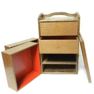 アンティークな手提げ付小引き出し