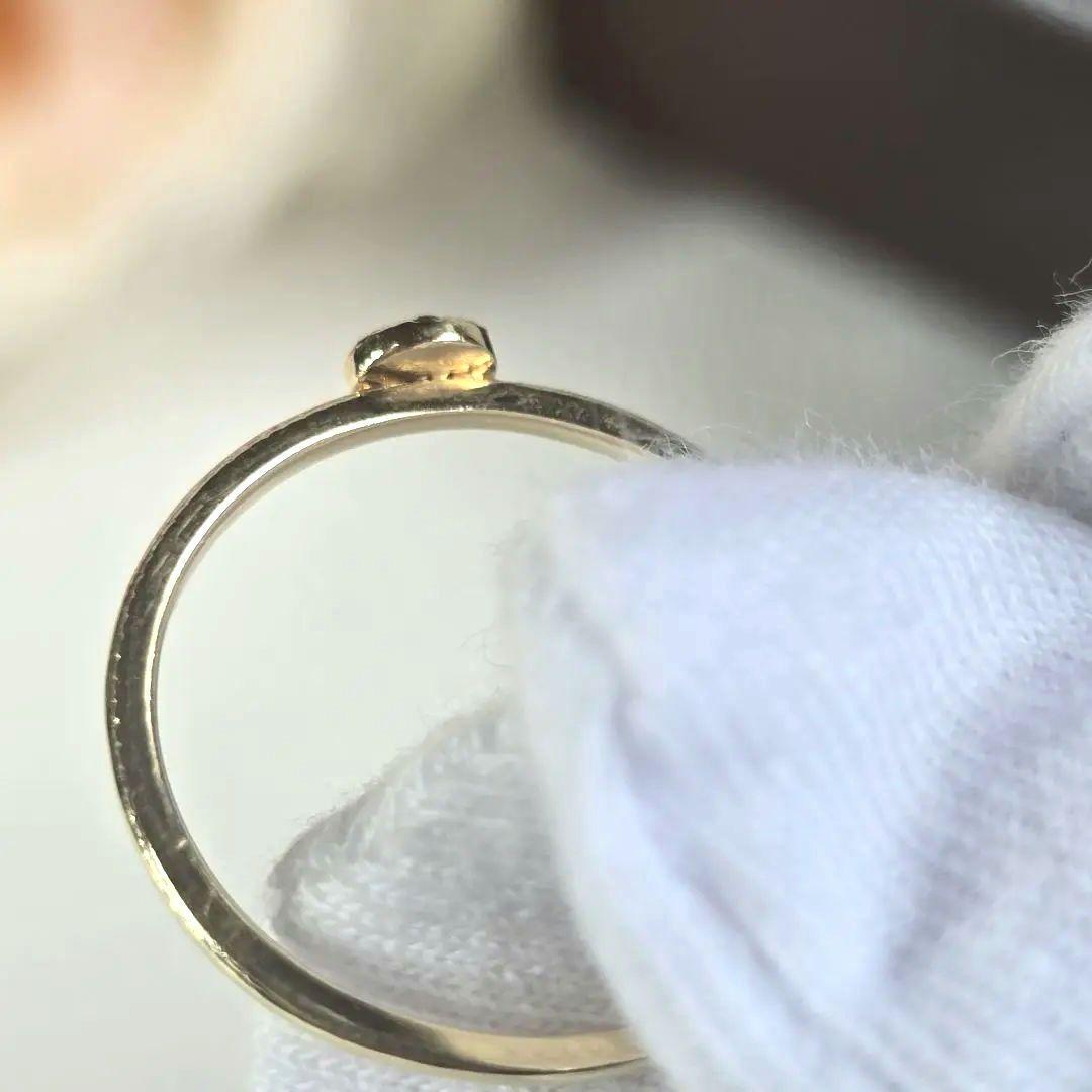 agete　アガット　K10　ダイヤモンドリング シャンデリア 12.５号