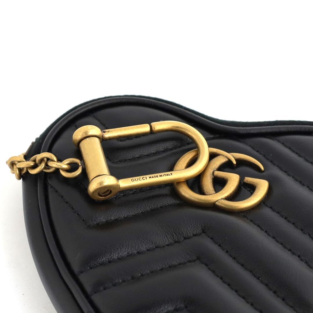 未使用級‼️ GUCCI GG ハートシェイプ マーモント レザー ケース