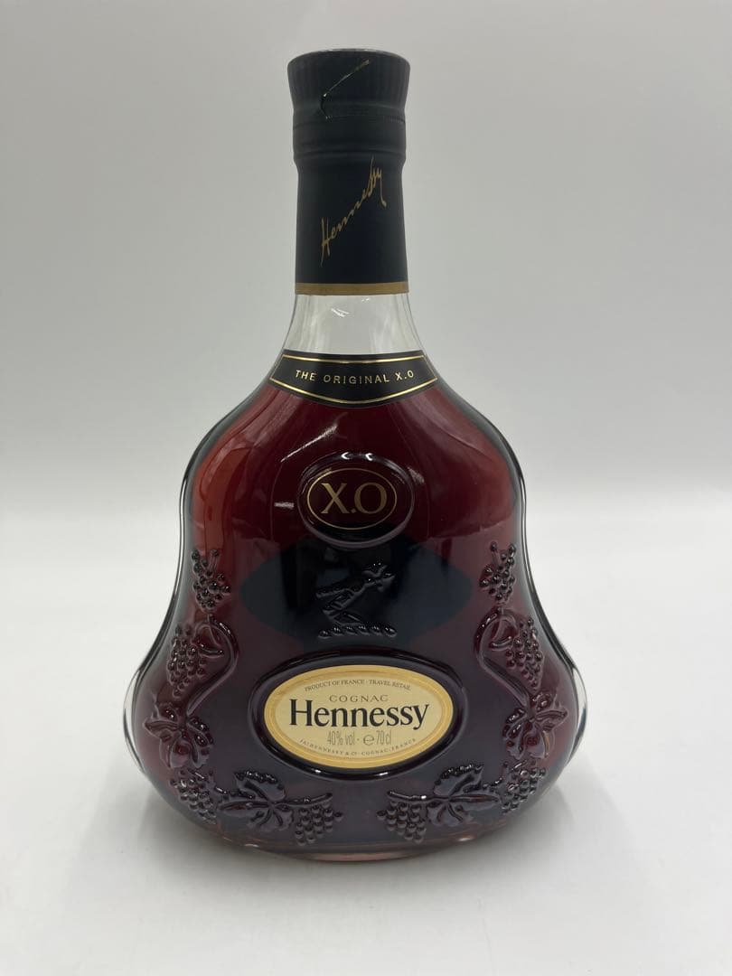 ヘネシー HENNESSY XO 黒キャップ 700ml クリアボトル