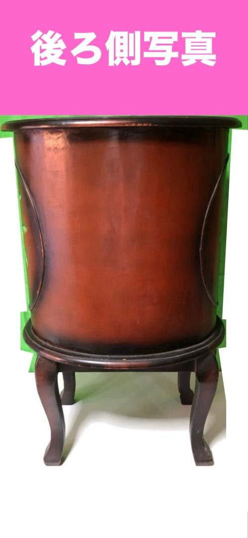 希少♦️花 ハンドペイント♦️サイドテーブル♦️猫脚　ヴィンテージ チェスト♦️送料込