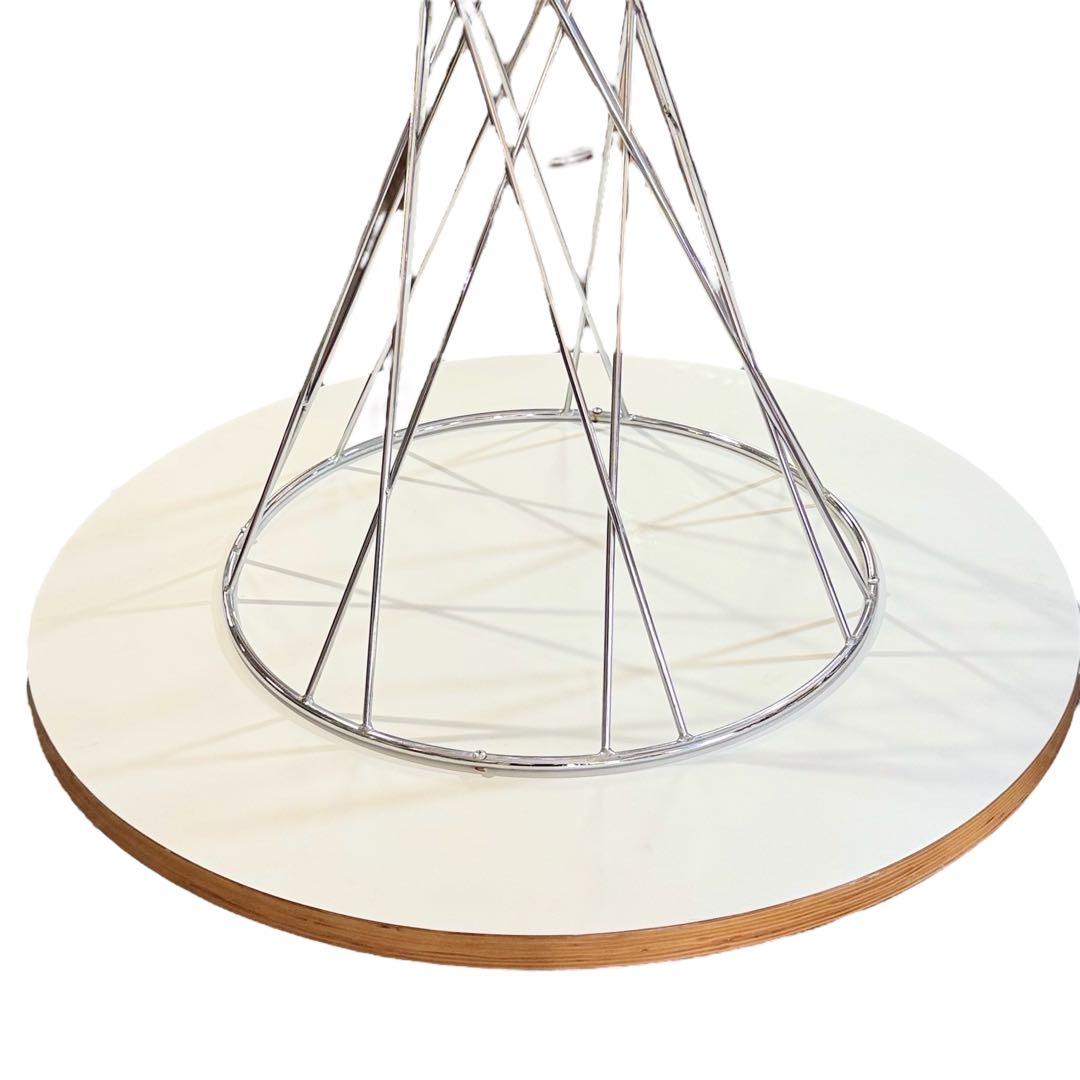 HR857 イサムノグチ サイクロンテーブル 80cm 丸テーブル 白 ウッド