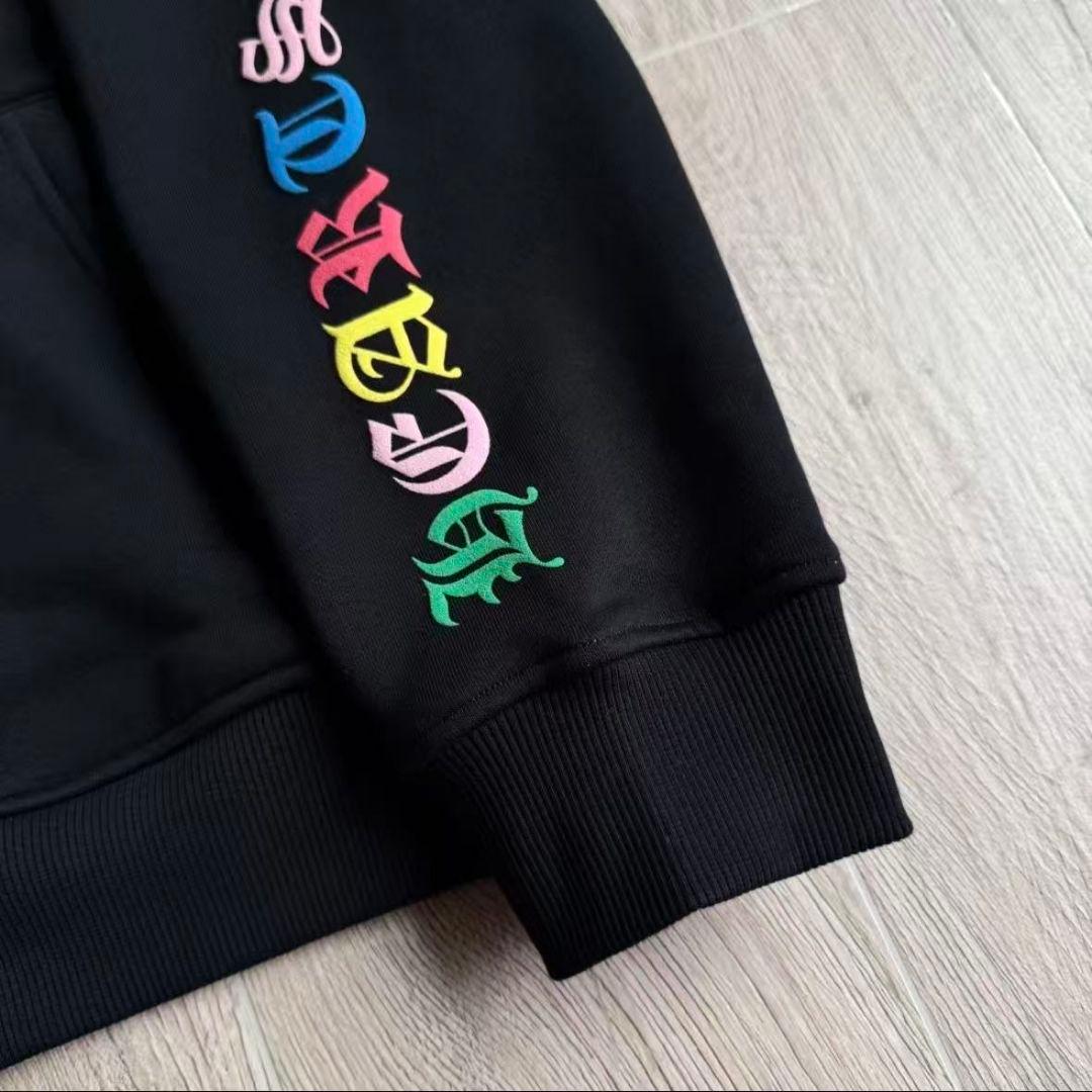 CHROME HEARTS マルチカラー セメタリーバックプリントパーカー M