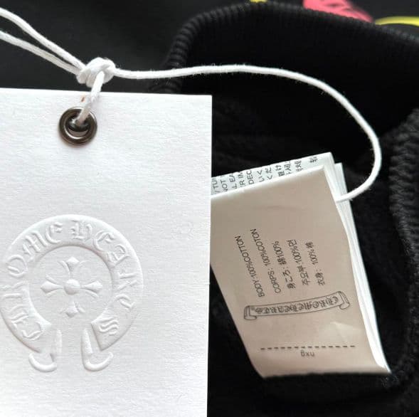 CHROME HEARTS マルチカラー セメタリーバックプリントパーカー M