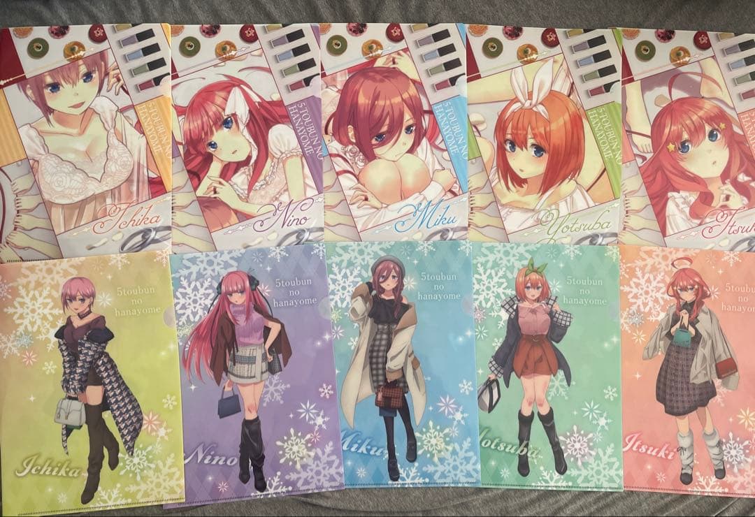 五等分の花嫁 クリアファイル コンプリートセット