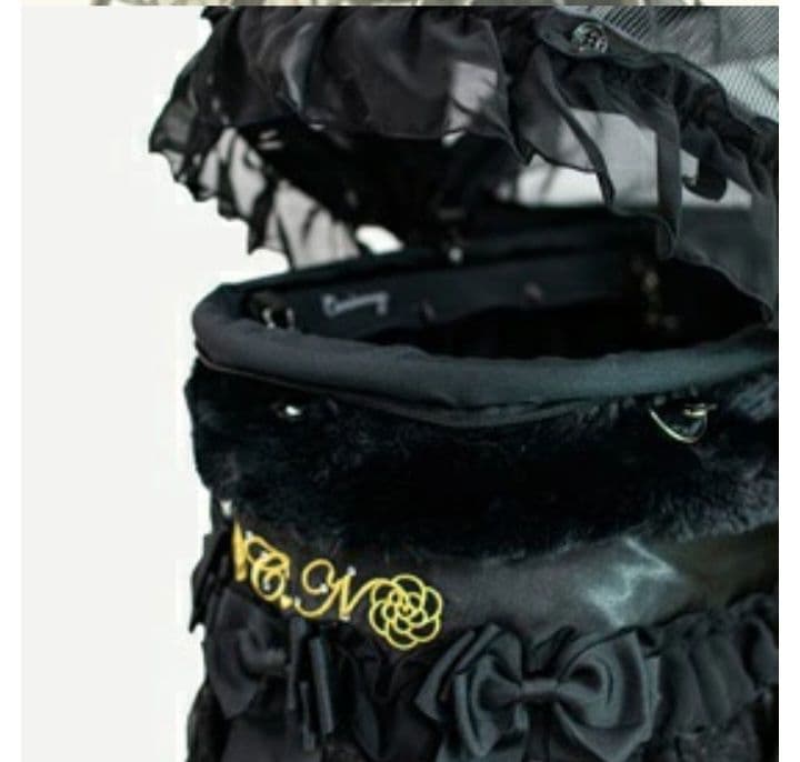 天使のカートMミアキスモデル　コットのみ　きゃんナナコラボカバー付きブラック