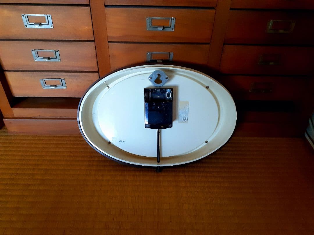 70's　SEIKO　掛け時計　ミッドセンチュリー　ビンテージ　オーバル