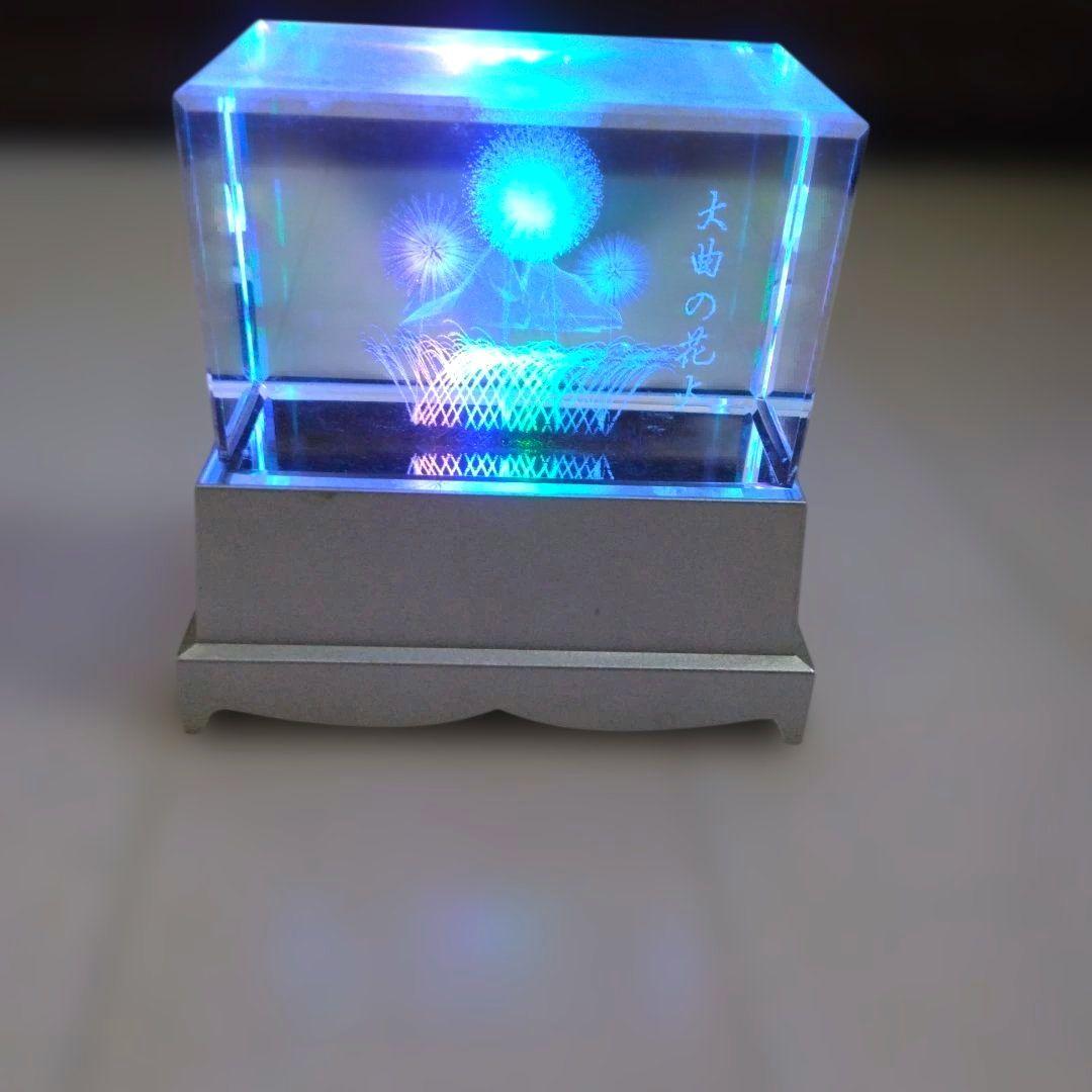 大曲の花火第１回記念LEDライト付き立体オブジェ