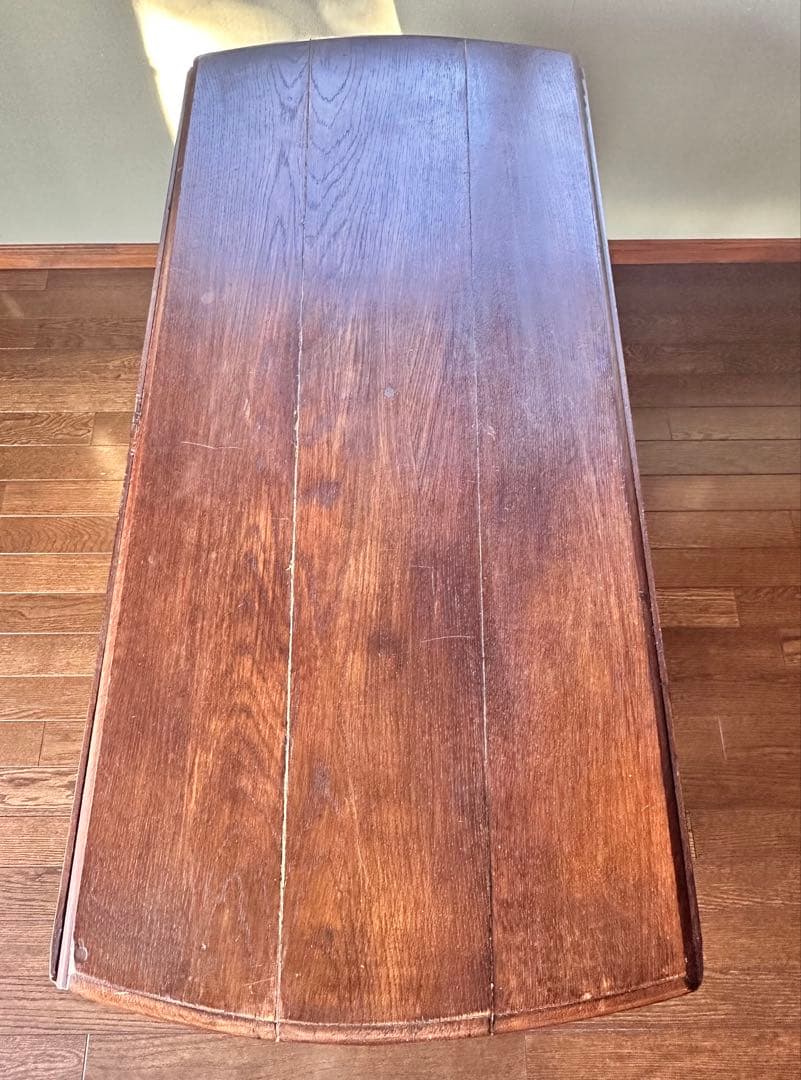 アンティーク　ゲートレッグテーブル 引き出し付き