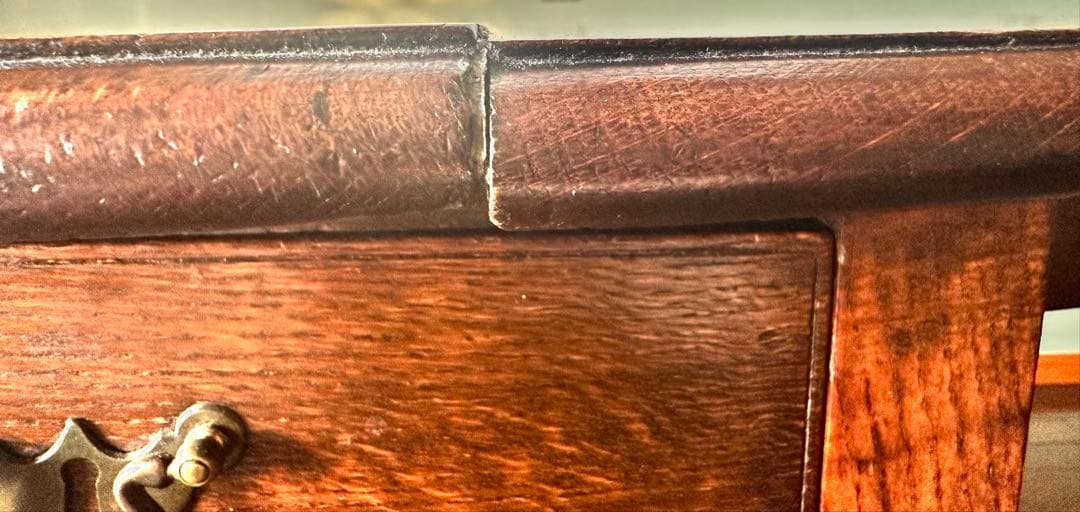 アンティーク　ゲートレッグテーブル 引き出し付き