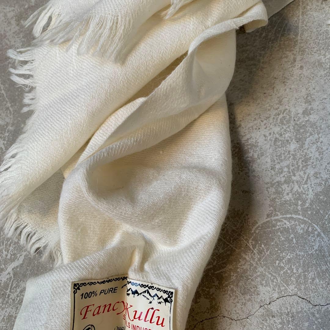 希少　vintage アンゴラウール　100% ショール　ストール