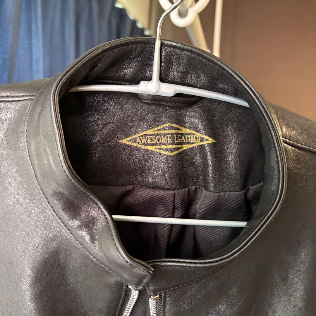 AWESOME LEATHER オーサムレザー シングルライダースジャケット