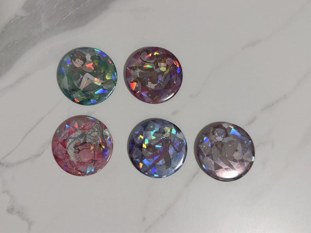 黒執事 BlackLabel POPUP限定 宝石缶バッジ 5点セット