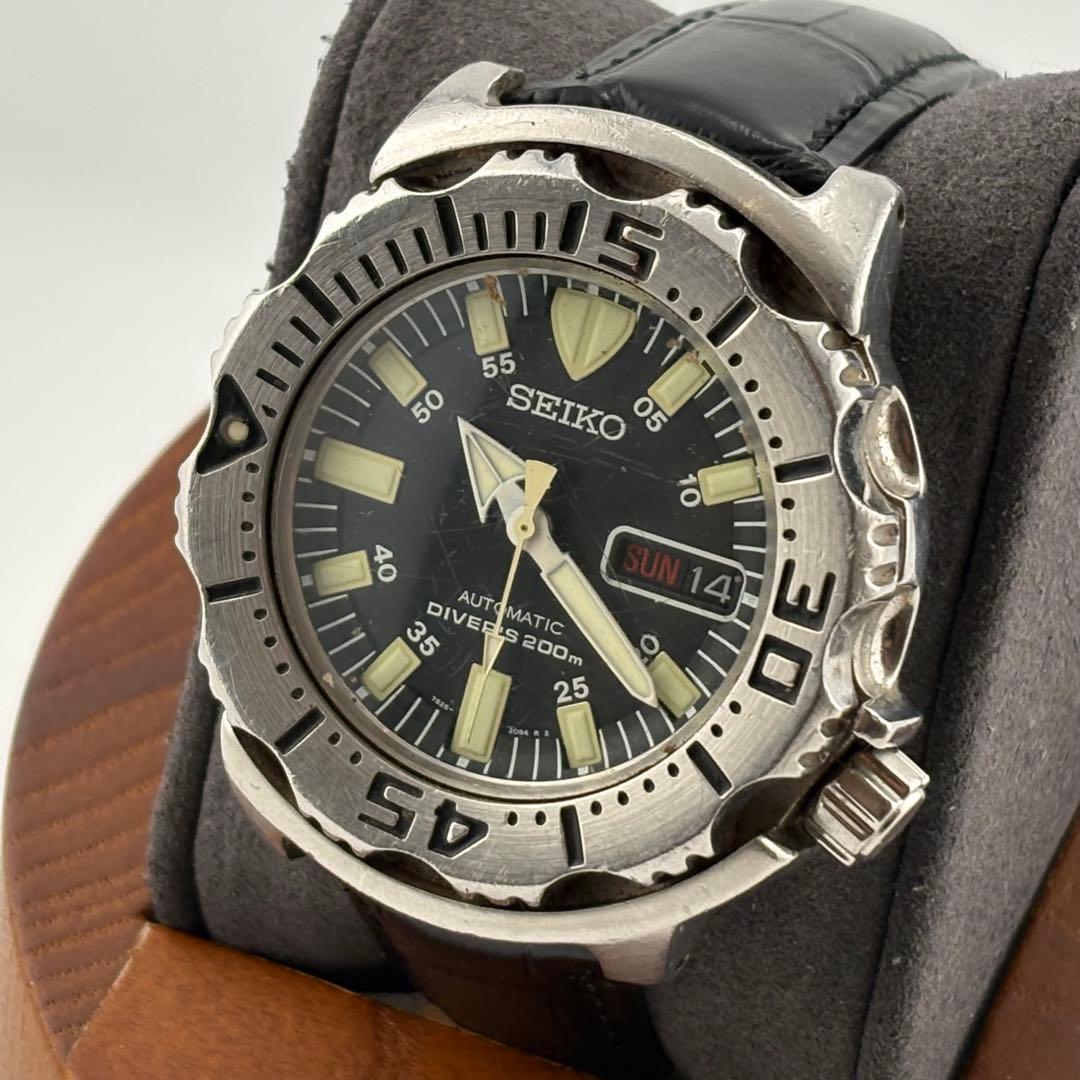 【超希少】セイコー　7S26-0350 自動巻　モンスター　新品ベルト