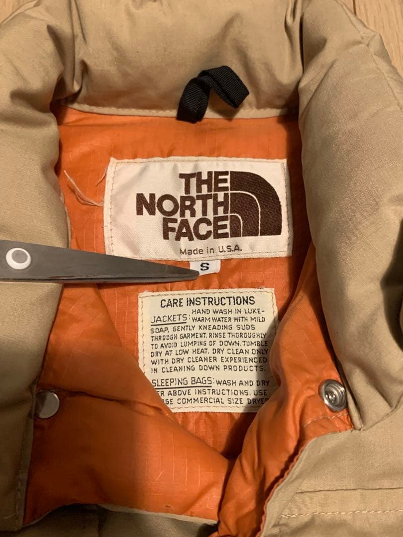70s 茶タグ THE NORTH FACE ダウンベスト