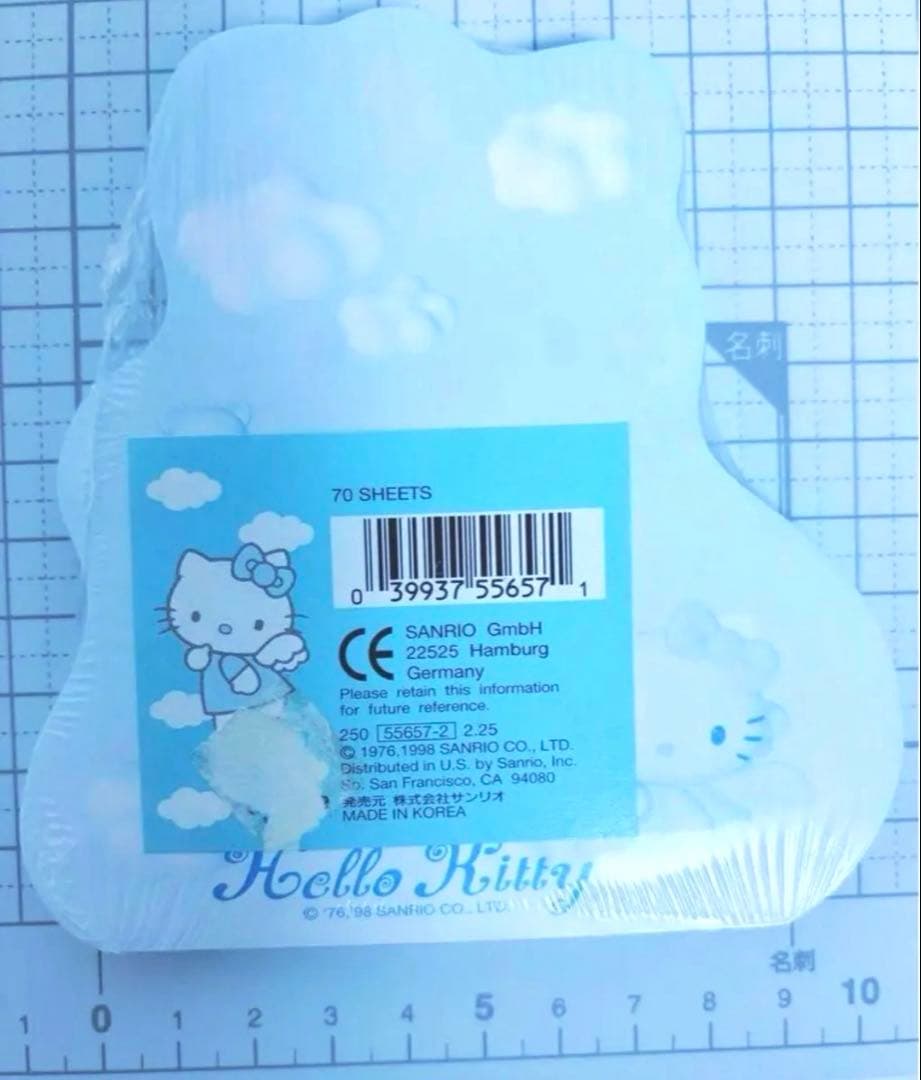 エンジェル　ハローキティ　ダイカットメモ　サンリオ　平成レトロ　メモ帳　天使