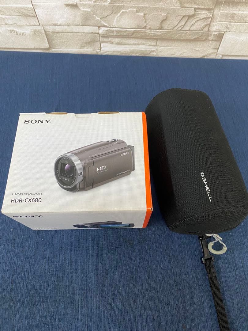 【美品】SONY HDR-CX680 ビデオカメラ ホワイト　ケースおまけ付き
