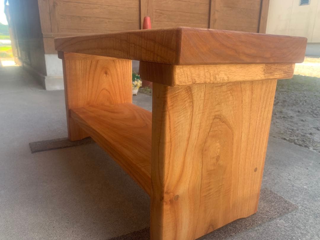 専用☆夏セール✨A:サイドテーブル、TV台、飾り棚＊棚有【魅力的な杢目、色艶】