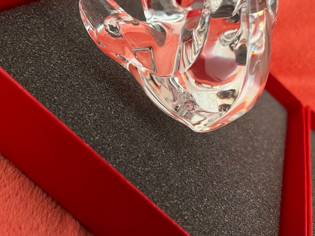 ❤️彫刻家作品❤️BACCARAT LOET クマ親子　動物　フィギュリン