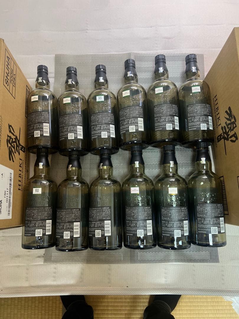 サントリー山崎18年2行ラベル空ビン12本セット