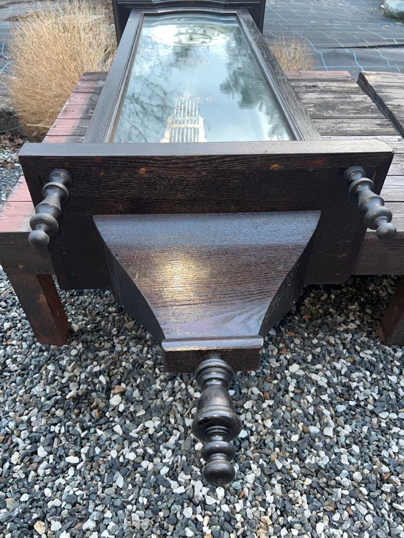 当時物 ゼンマイ式振り子時計 160cm大型 ゆらゆらガラス