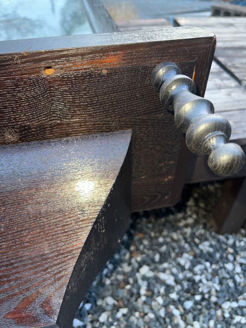 当時物 ゼンマイ式振り子時計 160cm大型 ゆらゆらガラス