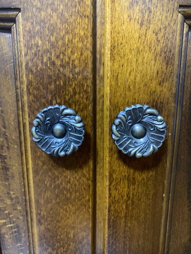 カリモク　サイドチェスト　レトロ電話台　キャビネット　コロニアル