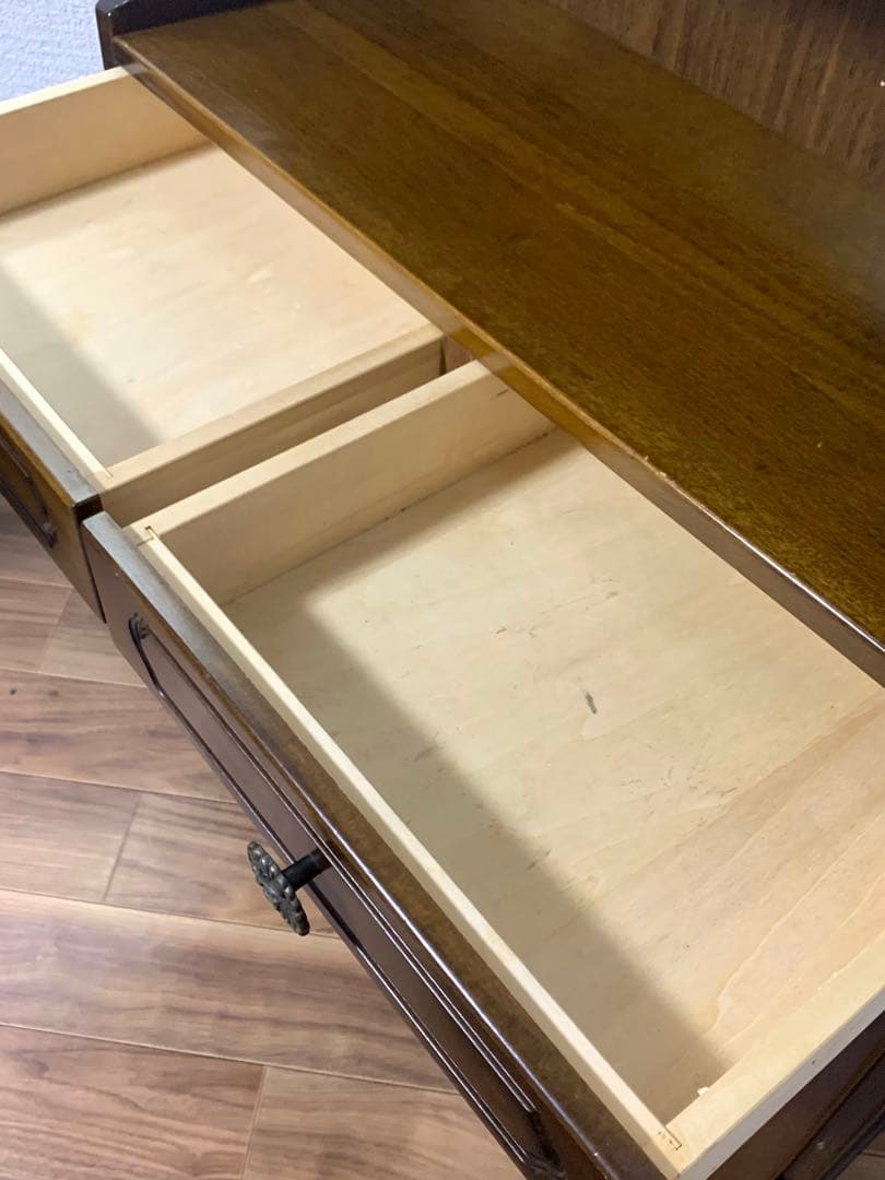 カリモク　サイドチェスト　レトロ電話台　キャビネット　コロニアル