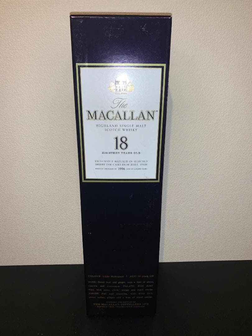【未開栓】Macallan 1996 マッカラン 1996 (18年)